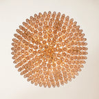 46 Inch Amber Murano Glass Tiered Chandelier - Chiara