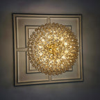 36 Inch Amber Murano Glass Tiered Chandelier - Chiara