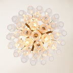 17 Inch Clear Murano Glass Tiered Chandelier - Chiara