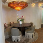 62 Inch Smoked Murano Glass Tiered Chandelier - Chiara