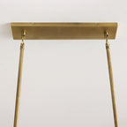 54 Inch Clear Murano Glass Tiered Rectangular Chandelier - Chiara