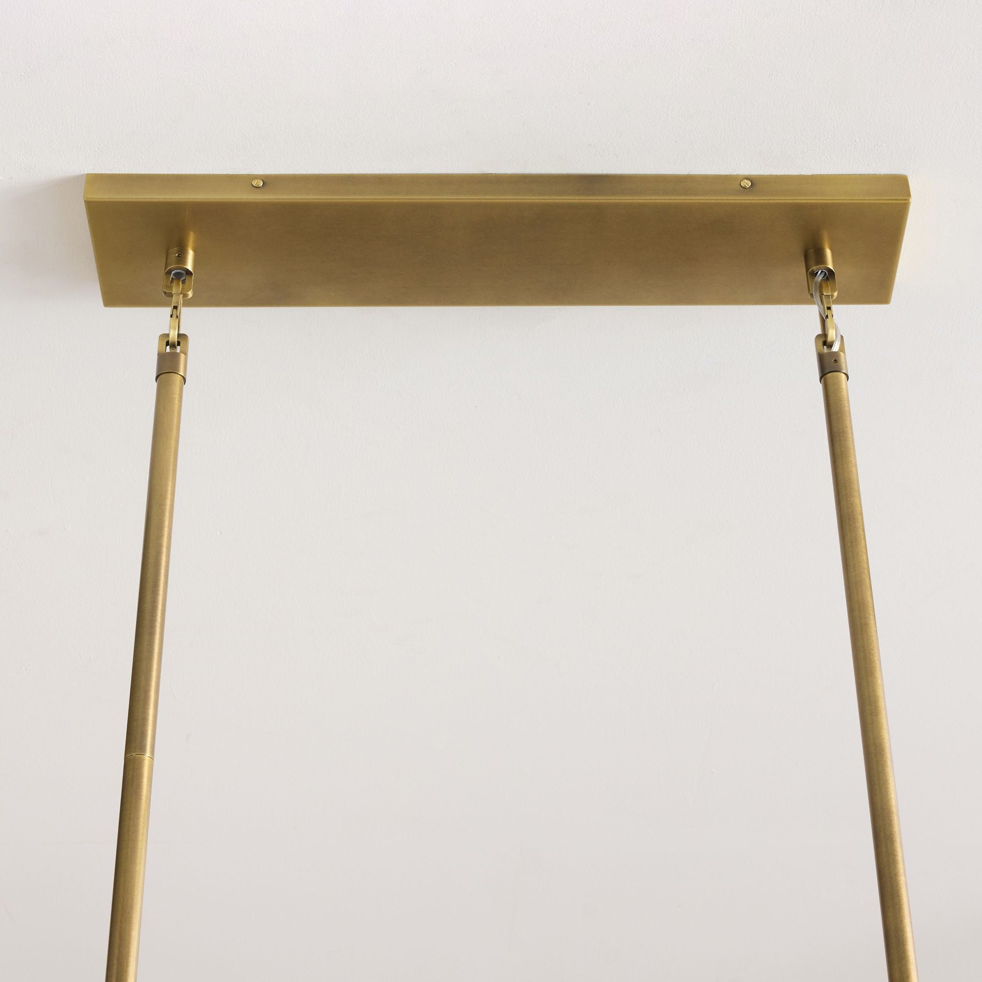 54 Inch Clear Murano Glass Tiered Rectangular Chandelier - Chiara