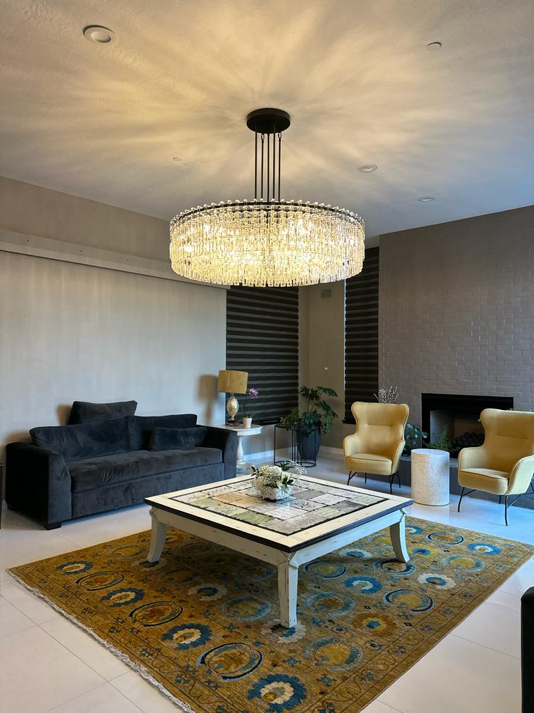 48 Inch Chain Crystal Round Chandelier - Marignan