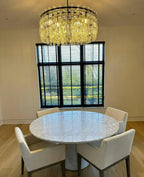 36 Inch Chain Crystal Round Chandelier - Marignan