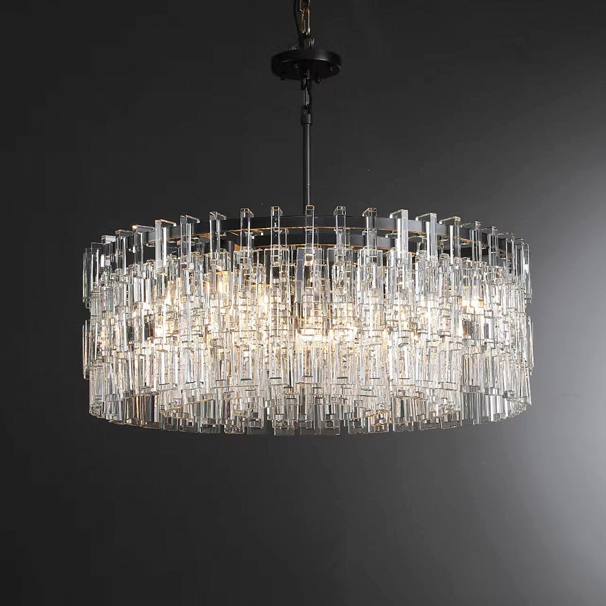 36 Inch Chain Crystal Round Chandelier - Marignan