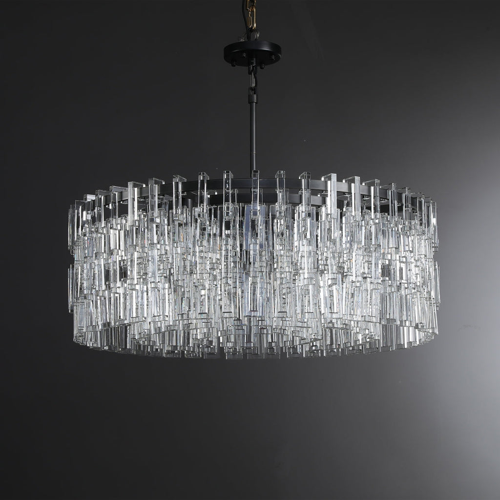 36 Inch Chain Crystal Round Chandelier - Marignan