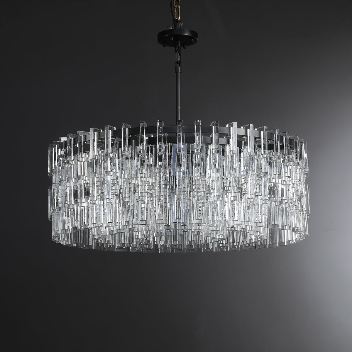36 Inch Chain Crystal Round Chandelier - Marignan