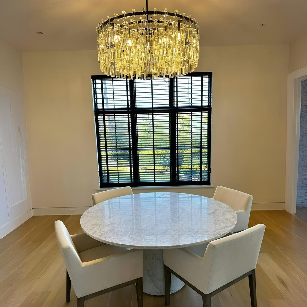 36 Inch Chain Crystal Round Chandelier - Marignan