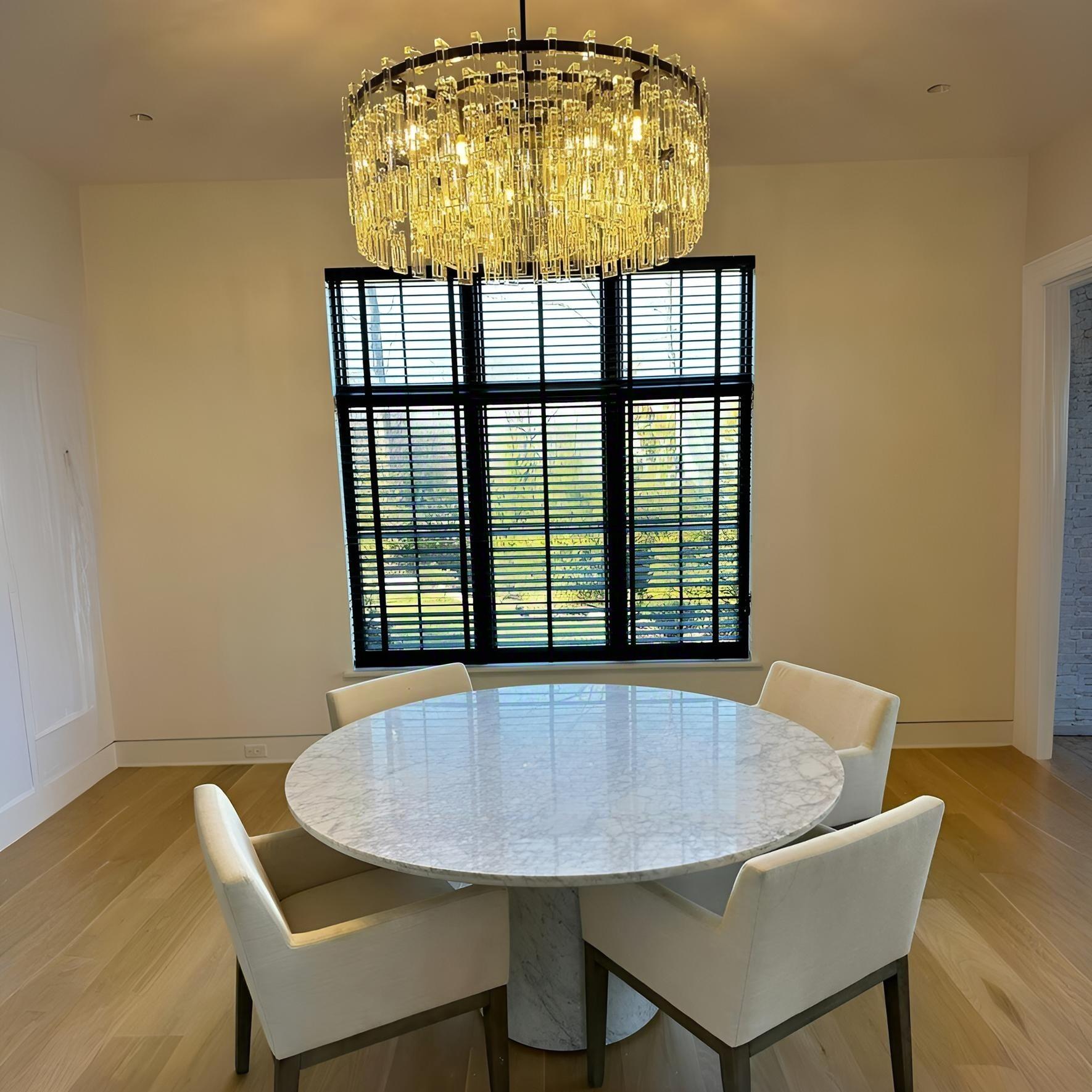 36 Inch Chain Crystal Round Chandelier - Marignan