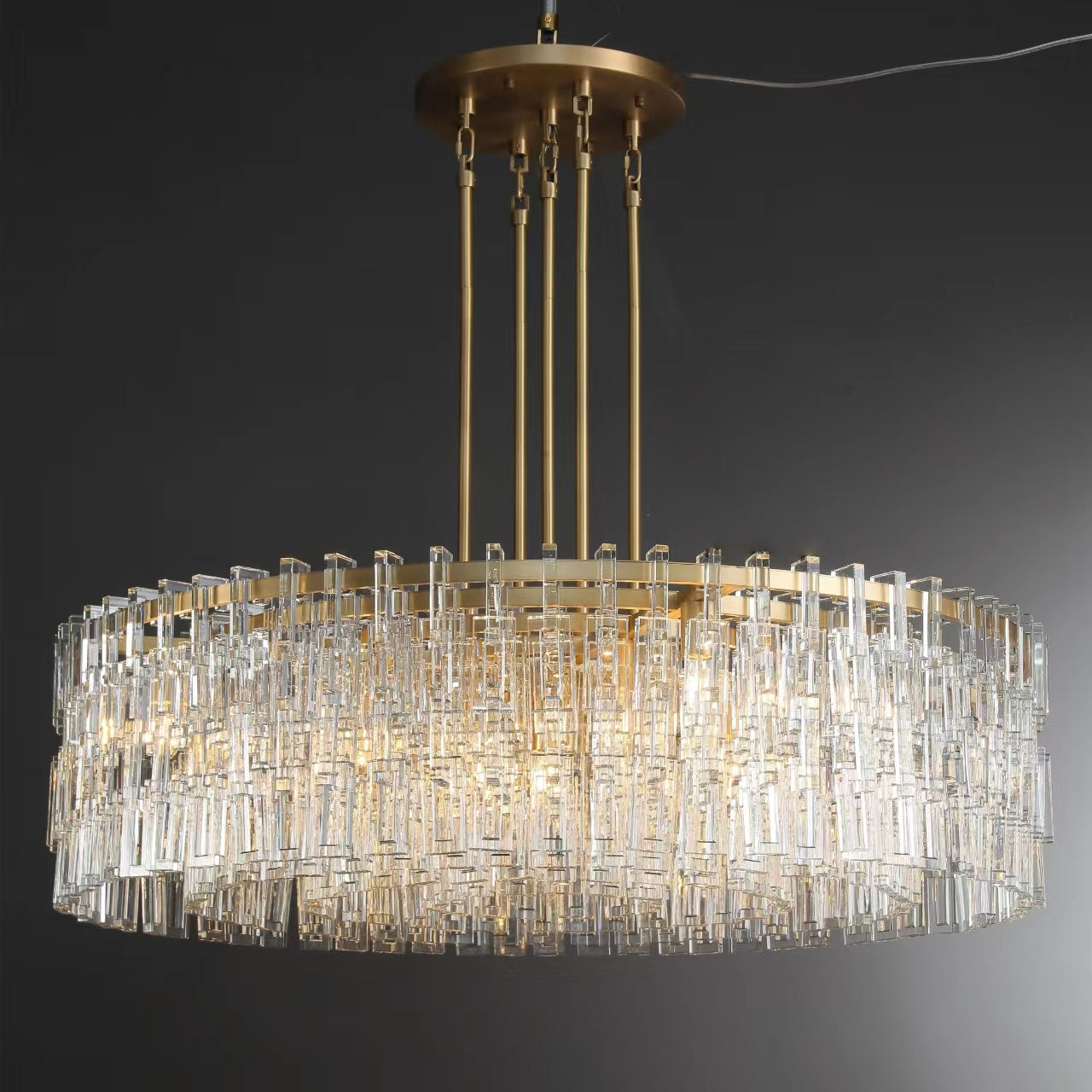 48 Inch Chain Crystal Round Chandelier - Marignan