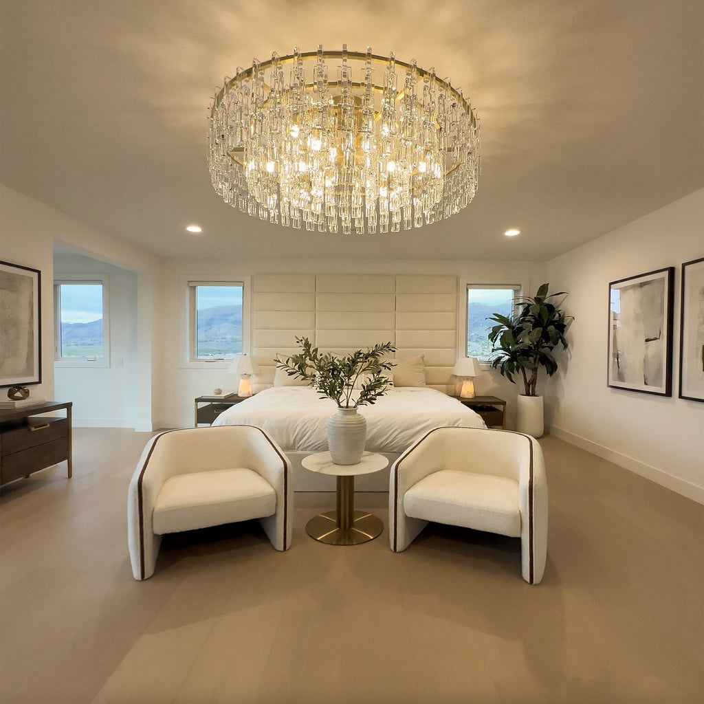 48 Inch Chain Crystal Round Chandelier - Marignan