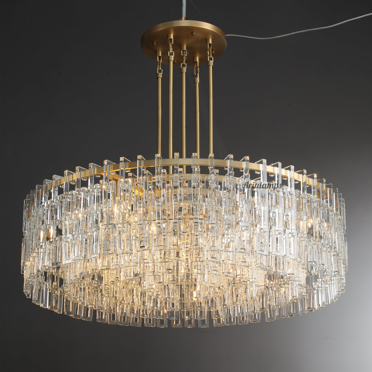 48 Inch Chain Crystal Round Chandelier - Marignan