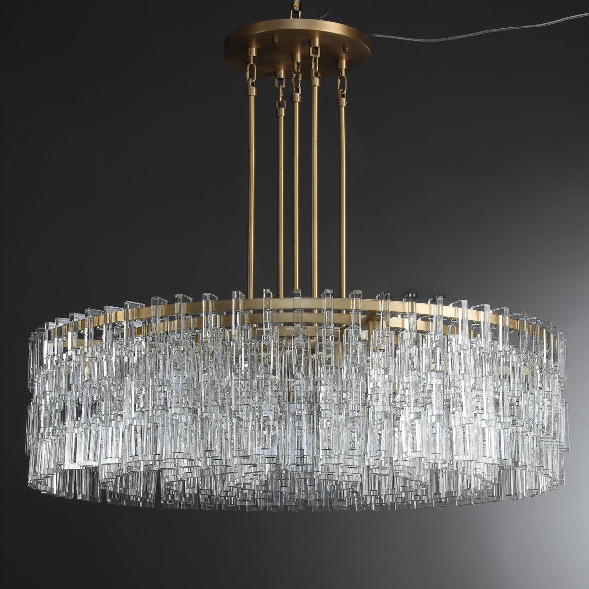 48 Inch Chain Crystal Round Chandelier - Marignan