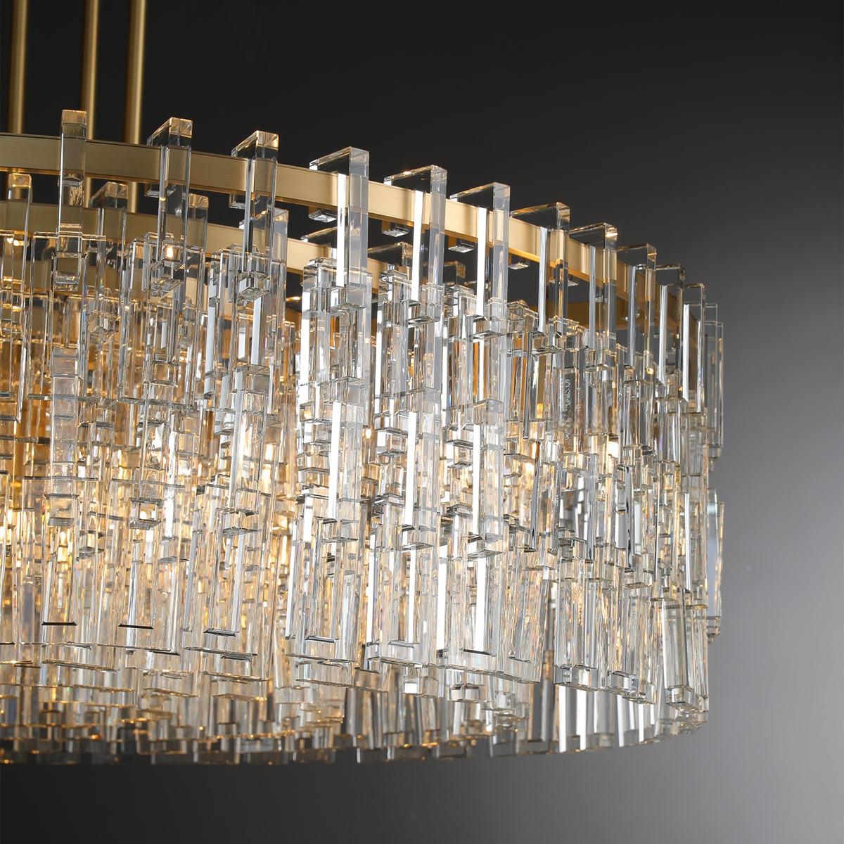 48 Inch Chain Crystal Round Chandelier - Marignan