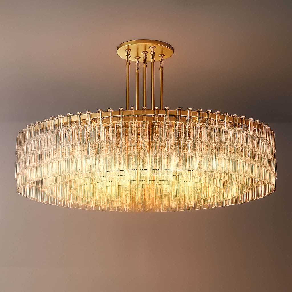 60 Inch Chain Crystal Round Chandelier - Marignan