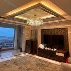36 Inch Chain Crystal Round Chandelier - Marignan