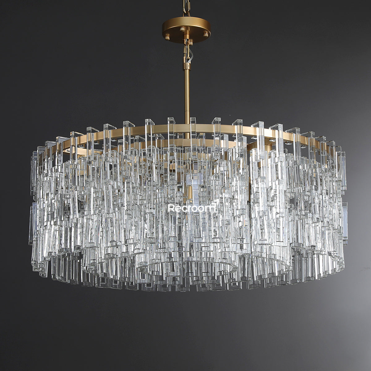 36 Inch Chain Crystal Round Chandelier - Marignan