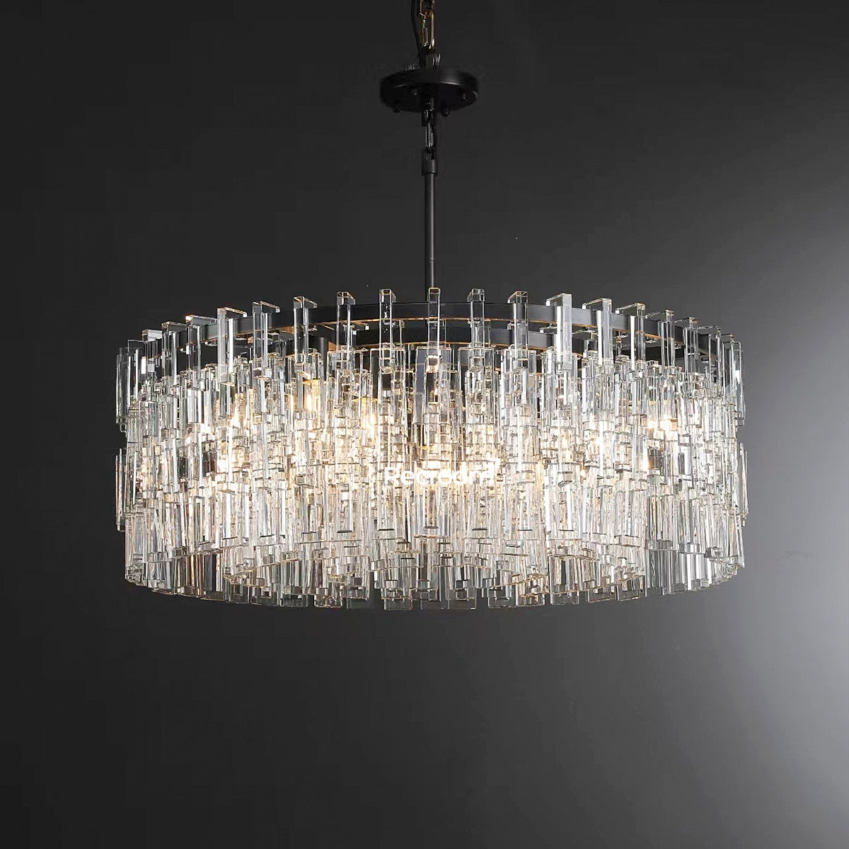36 Inch Chain Crystal Round Chandelier - Marignan