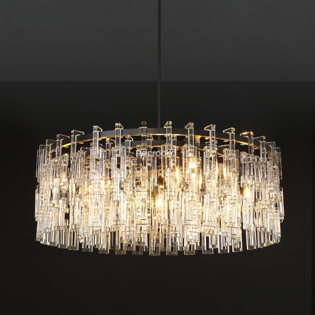36 Inch Chain Crystal Round Chandelier - Marignan