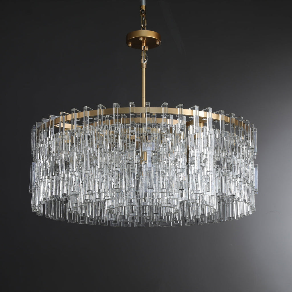 36 Inch Chain Crystal Round Chandelier - Marignan