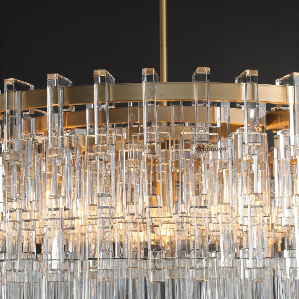 36 Inch Chain Crystal Round Chandelier - Marignan