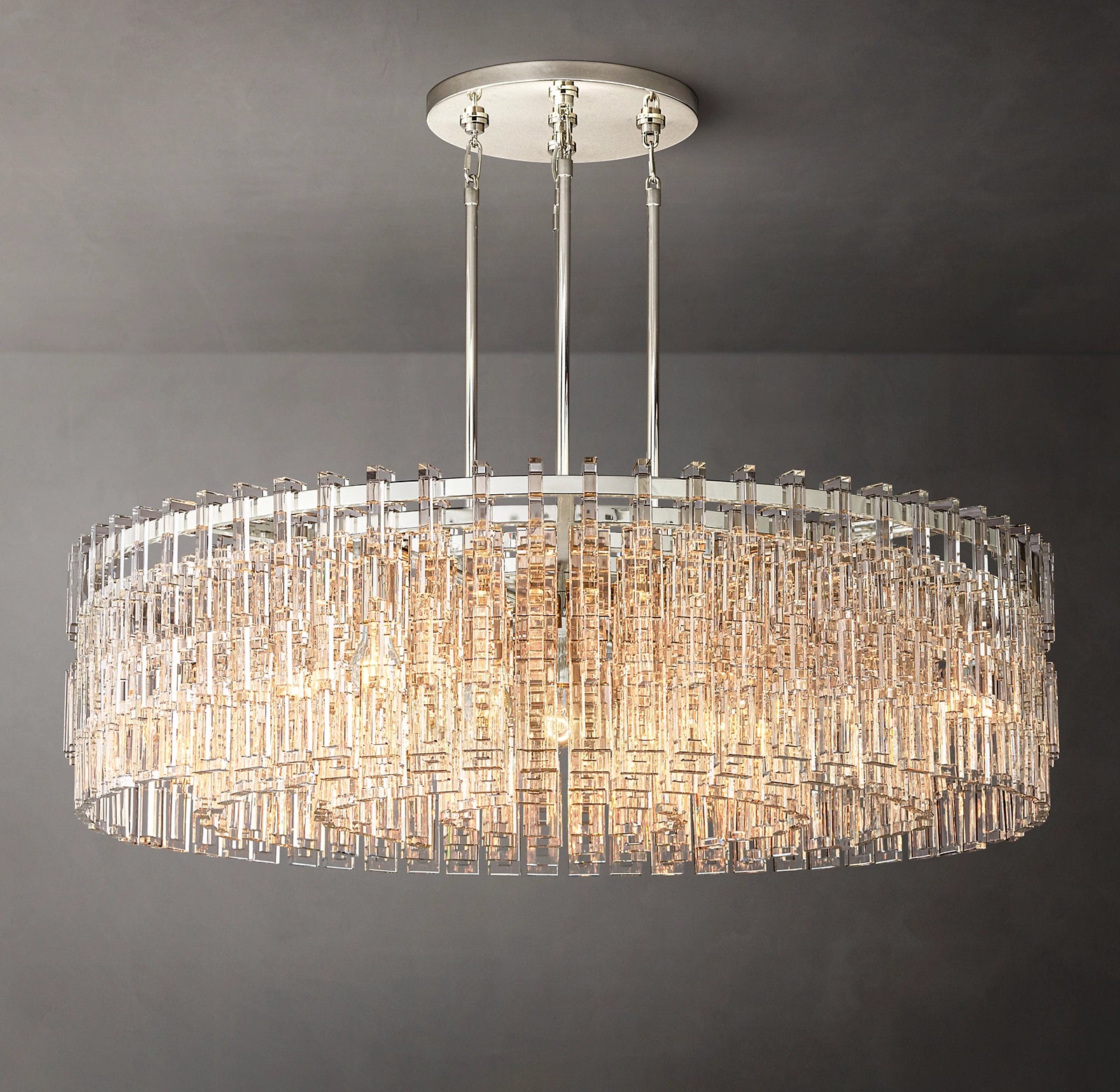 48 Inch Chain Crystal Round Chandelier - Marignan