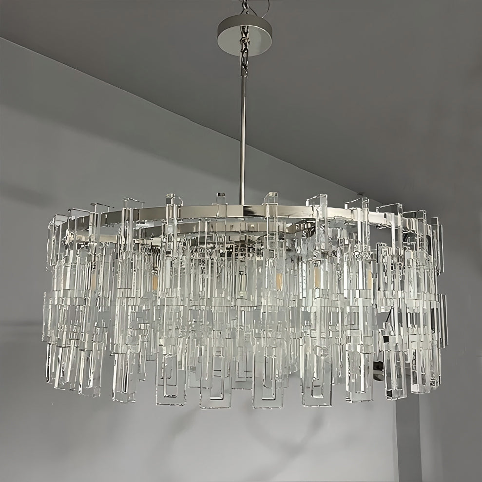 36 Inch Chain Crystal Round Chandelier - Marignan