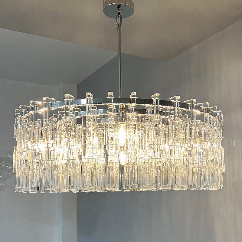 36 Inch Chain Crystal Round Chandelier - Marignan