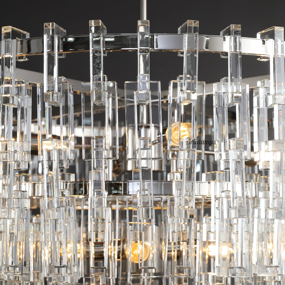 36 Inch Chain Crystal Round Chandelier - Marignan