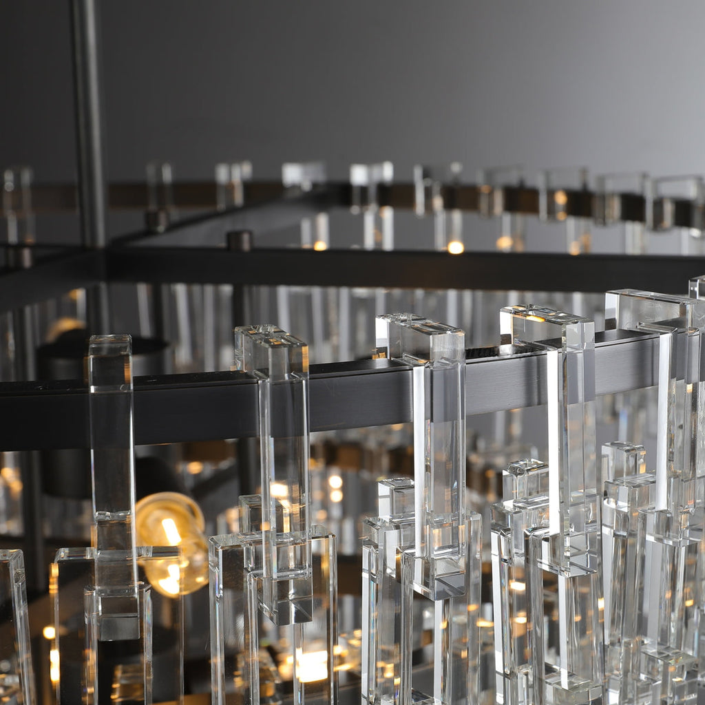 48 Inch Chain Crystal Tiered Chandelier - Marignan