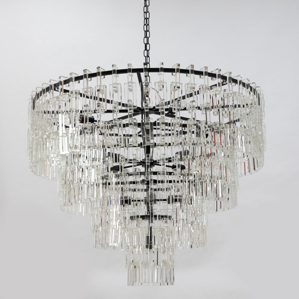 48 Inch Chain Crystal Tiered Chandelier - Marignan