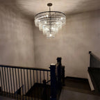 48 Inch Chain Crystal Tiered Chandelier - Marignan