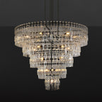 60 Inch Chain Crystal Tiered Chandelier - Marignan