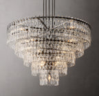 60 Inch Chain Crystal Tiered Chandelier - Marignan