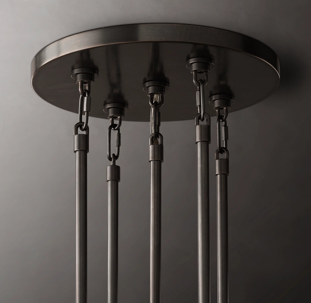 60 Inch Chain Crystal Tiered Chandelier - Marignan