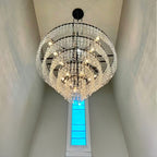 60 Inch Chain Crystal Tiered Chandelier - Marignan
