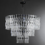 36 Inch Chain Crystal Tiered Chandelier - Marignan