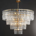 48 Inch Chain Crystal Tiered Chandelier - Marignan
