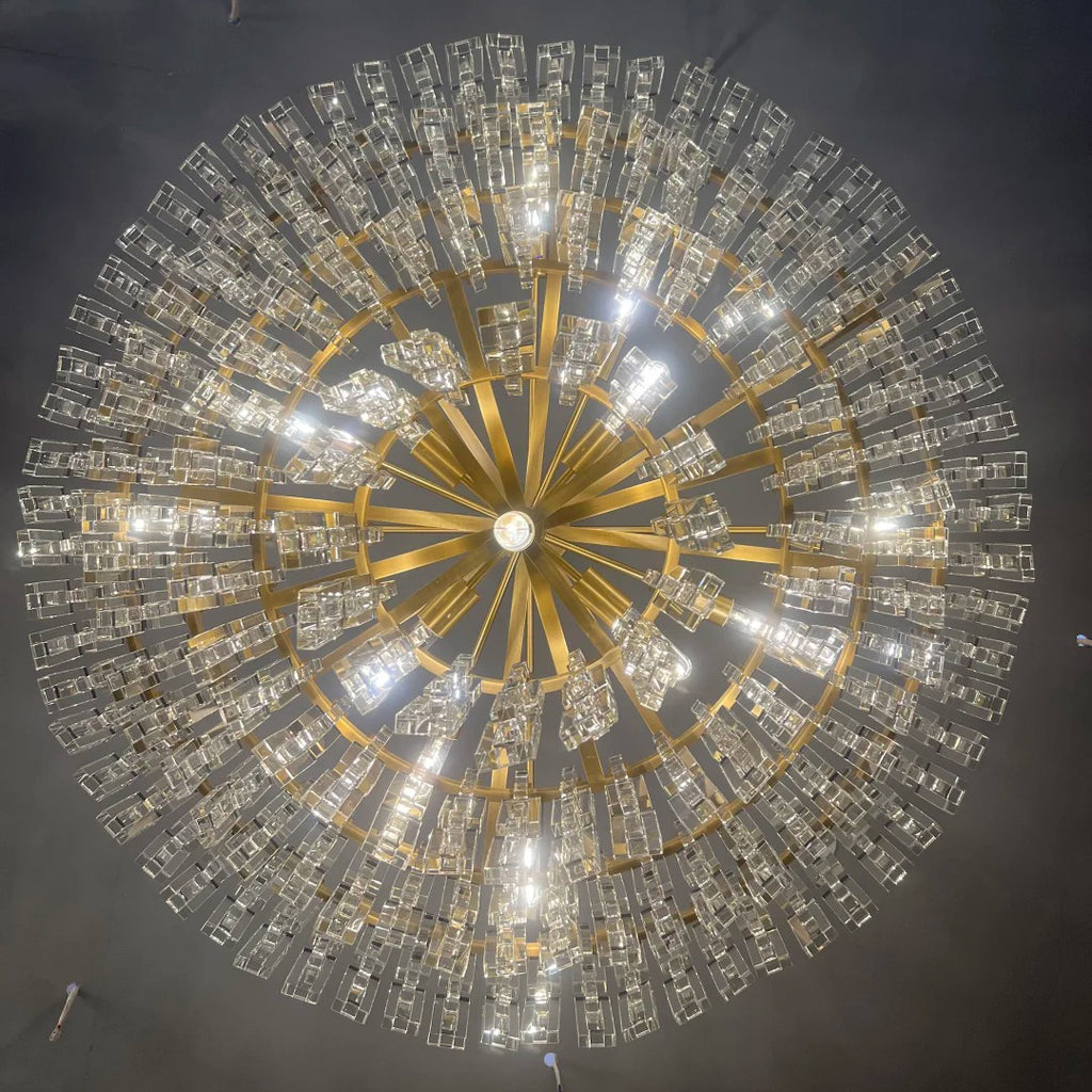 48 Inch Chain Crystal Tiered Chandelier - Marignan