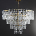 48 Inch Chain Crystal Tiered Chandelier - Marignan