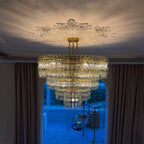 48 Inch Chain Crystal Tiered Chandelier - Marignan