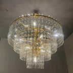 48 Inch Chain Crystal Tiered Chandelier - Marignan
