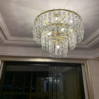 36 Inch Chain Crystal Tiered Chandelier - Marignan