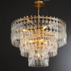 36 Inch Chain Crystal Tiered Chandelier - Marignan