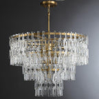 36 Inch Chain Crystal Tiered Chandelier - Marignan