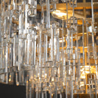 36 Inch Chain Crystal Tiered Chandelier - Marignan