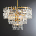 36 Inch Chain Crystal Tiered Chandelier - Marignan