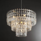 36 Inch Chain Crystal Tiered Chandelier - Marignan