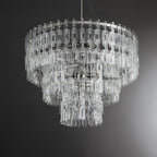 36 Inch Chain Crystal Tiered Chandelier - Marignan
