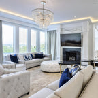 36 Inch Chain Crystal Tiered Chandelier - Marignan